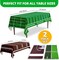 4E's Novelty Football Party Tablecloth, 2 Pack Disposable Plastic Table Covers, 54 x 108 Inch, Perfect for Football Party Decorations, Game Party Decors